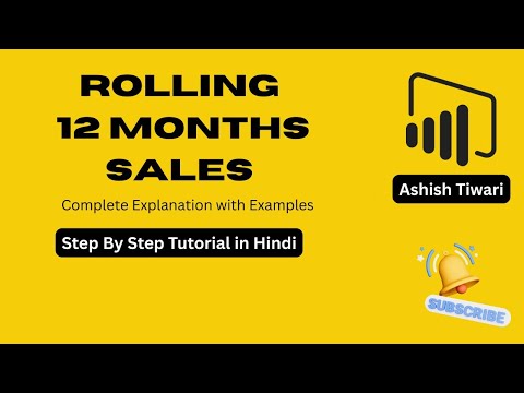 Power BI DAX | Rolling 12 Month Sales Explained | Last 12 Months Report