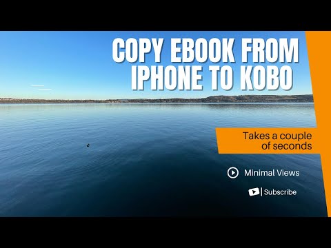 Transfer ebook from iPhone to connected Kobo Clara