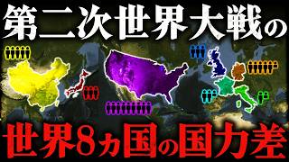 【第二次世界大戦】驚愕の真実！圧倒的な差があった第二次世界大戦時の国力差【太平洋戦争】