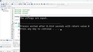 C++ 67: Compare 2 strings using the == (equality) operator