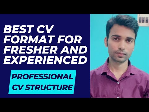 CV FORMAT FOR JOB | CV TEMPLATE | CV FORMAT FOR FRESHER #cv #cvformat #cvtemplate #professionalcv
