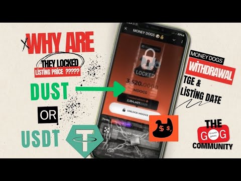 Money dogs airdrop withdrawal | why are your #mdogs locked | claim now | listing confirmed($0.000)⁉️