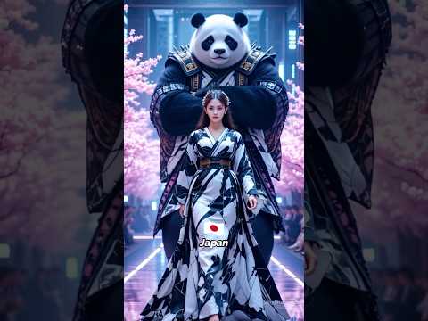 Countries as Fashion Queens with Giants Animals🔥Pt. 02 (Luxury Theme) #countries #aifusion #shorts