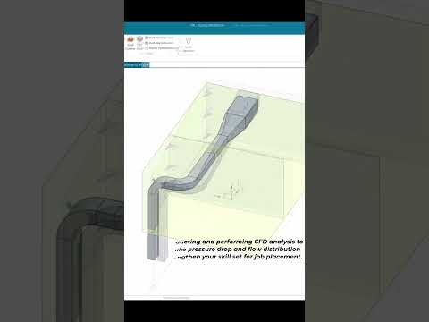 HVAC Ducting, Flow Distribution and Pressure Drop Analysis  #engineering  #cfd #design #simulation