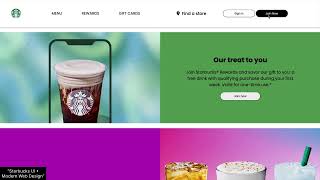 “Starbucks UI • Modern Web Design”