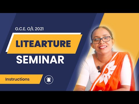 2021 G.C.E. O/L Literature Seminar Instructions | The Literature Teacher