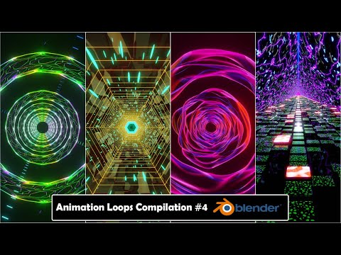 Animation / VJ Loop Collection #4 - Blender EEVEE - Seamless background loops
