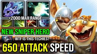 WTF 650 ATTACK SPEED +2000 Max Range Grand Spammer Level 30 Techies NEW Sniper Hero Dota 2