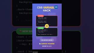 CSS Variable Hack That Saves Hours #1 | This Changed Everything! 🤯