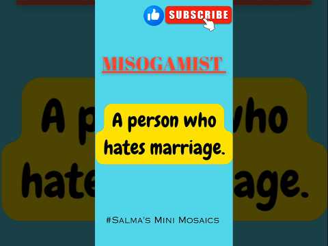 Misogamist vs Misogynist | English Confusing Words Explained.🧠📚 #shorts #vocabulary #ytshorts