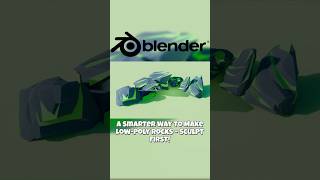 You're Making Low-Poly Rocks WRONG Try This Instead #shorts