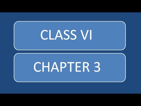 CLASS 6 CH 3