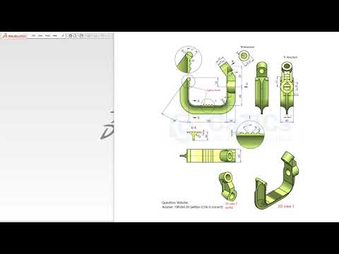 SolidWorks Practice/Exercise For Beginners - Basic Tutorial - Part Features (05 - H04 - A)