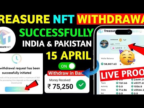 Treasure Nft Withdrawal Successful✅ | Treasure Nft New Update | Magic Nft New Update | Treasure Nft