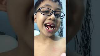 My tooth fall out but unfortunately I did not see any tooth fairy. LOL
