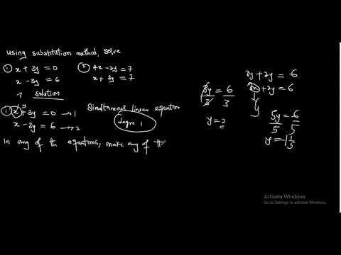 How to Solve Simultaneous Equations Using Substitution Method | Step-by-Step Example