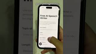 Overcome writer's block. Generate speeches for free with SpeechGenerator. Start now!    Link in prof