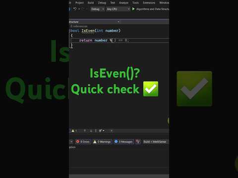 🧠 C# Algorithm: Find Even Numbers Instantly