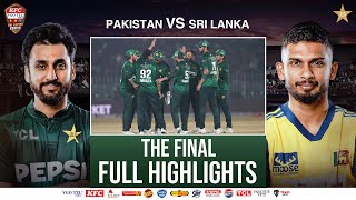 Full Highlights | Pakistan vs Sri Lanka | The Final | Tri Nation Series | PCB | M2T1U