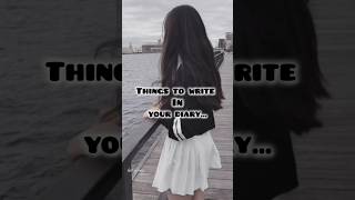 Things to do in your diary || #shorts #aesthetic #ideas #diary