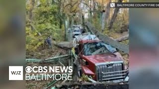 140+ year-old bridge collapses as septic truck drove over it in Baltimore County