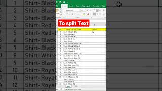 How to Split text using Flash Fill option #Excel #Excelwala #splittext #flashfill #msexcel