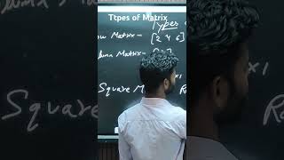 Types of Matrix £ #cbse2025 #maths #matrices #typesofmatrix