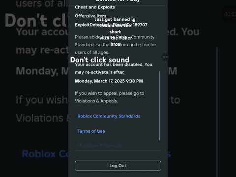 just got banned