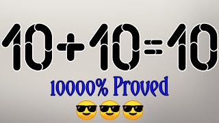 10+10=10 Proof || Funny Math Proof || Titli Experiment || #Shorts