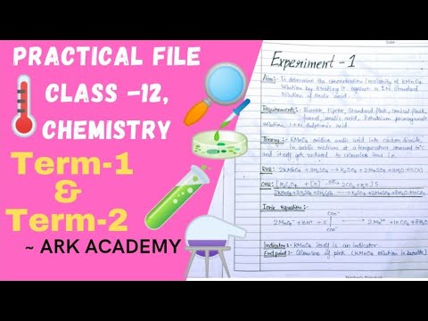 Chemistry lab manual practical file, Class - 12 term 1 and term 2
