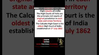 How Many High Courts in India | High Courts of India | #HighCourt #IndianJudiciary #shorts