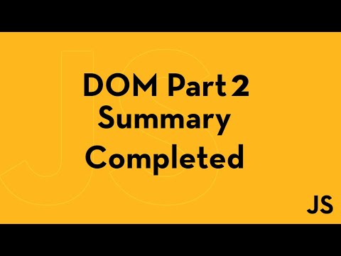 DOM part2 completed 2