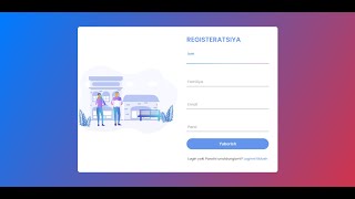 Moslanuvchan Form HTML CSS / Responsive Form HTML CSS Tutorial