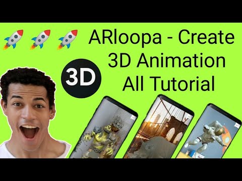 ARloopa - Create 3D Animation All Tutorial || How To Use Arloopa App || Animation Free Tutorial Apps