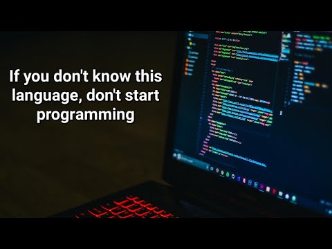 If you don't know this language, dont start programming