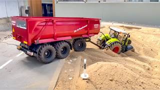 TRACTOR RESCUE, RC TRACTORS AND TRUCKS WORK HARD AT THE LIMIT!