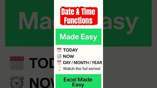 Excel Date & Time Functions 📆 Learn Smart & Useful Formulas | Excel Made Easy