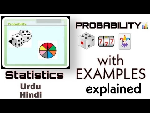 Probability - Ramdom Experiment,Sample space, Sample point explained with example in Urdu and Hindi
