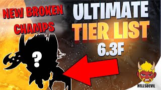 WILD RIFT | Ultimate Tier List Patch 6.3F | HUGE CHANGES!