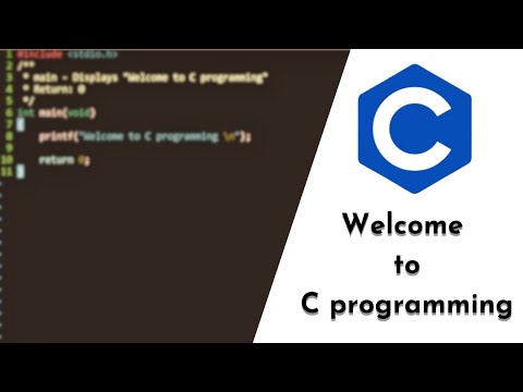 #01: C - Welcome to C Programming; Our first C program