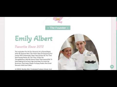 Cakes website with html, css and js