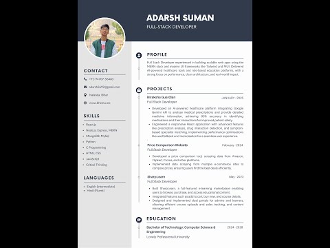 Video CV assignment | CSE121