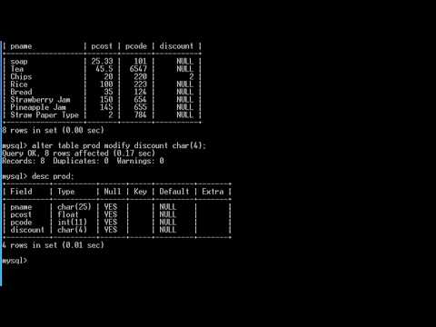 Alter Table Command and Updating Data in Table | Video #5