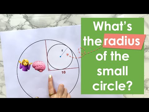 ■ What's the radius of this circle? | Out the box thinking 🧠 Geometry Q1 📐