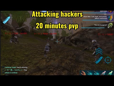 Pvping / Attacking hackers || ARK MOBILE PVP || #arkmobile #arkmobilepvp #arkmobileraid #ark
