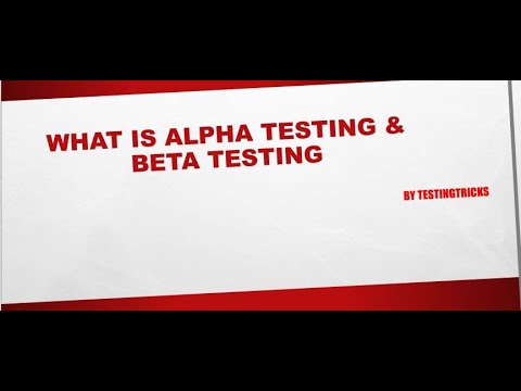 What is Alpha Testing and Beta Testing in Software Testing | Interview Question