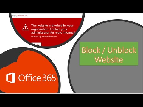 block or unblock website from office365 Defender
