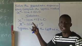 Quadratic equation#completethesquare#UTME#WASSCE