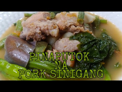 How to cook PINAPUTOK NA PORK SINIGANG |By pards