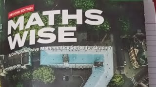 Mathwise class 7th| Exercise 1a| complete Question 2 & 3|
